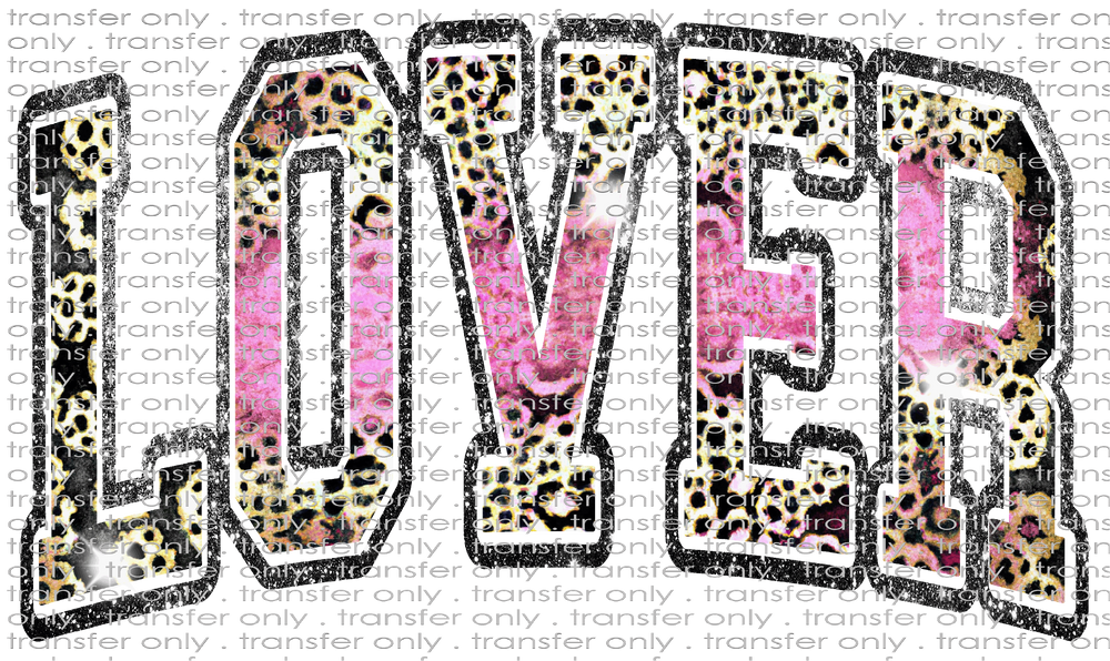 VAL 316 Leopard and Faux Black Glitter Lover