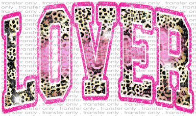 VAL 317 Leopard and Faux Bright Pink Glitter Lover