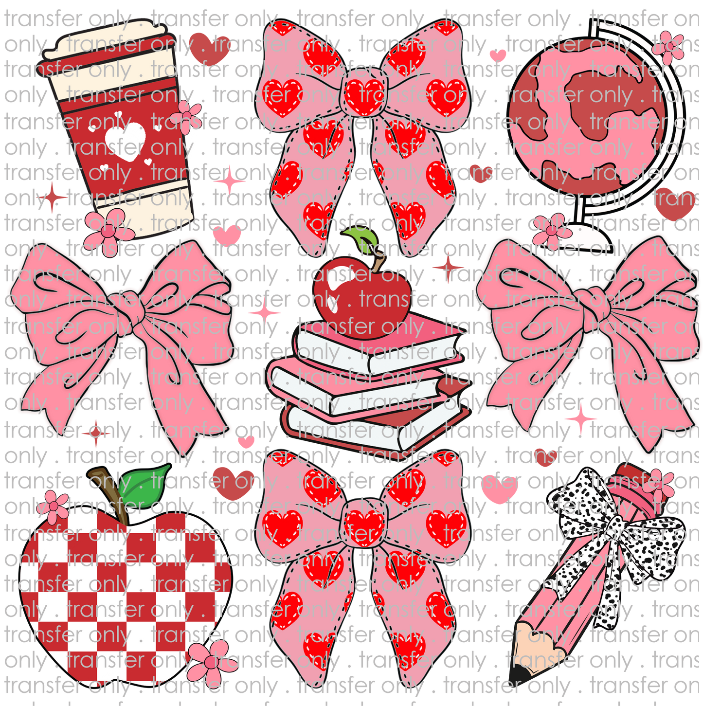 VAL 411 Valentine Teacher Bows
