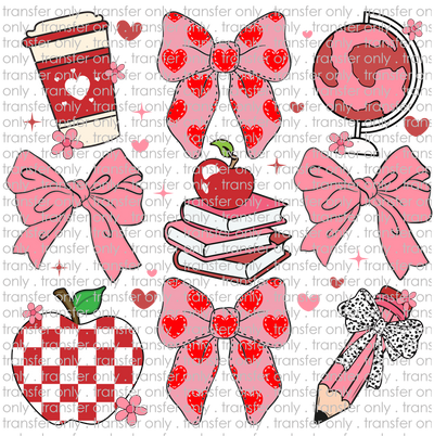 VAL 411 Valentine Teacher Bows