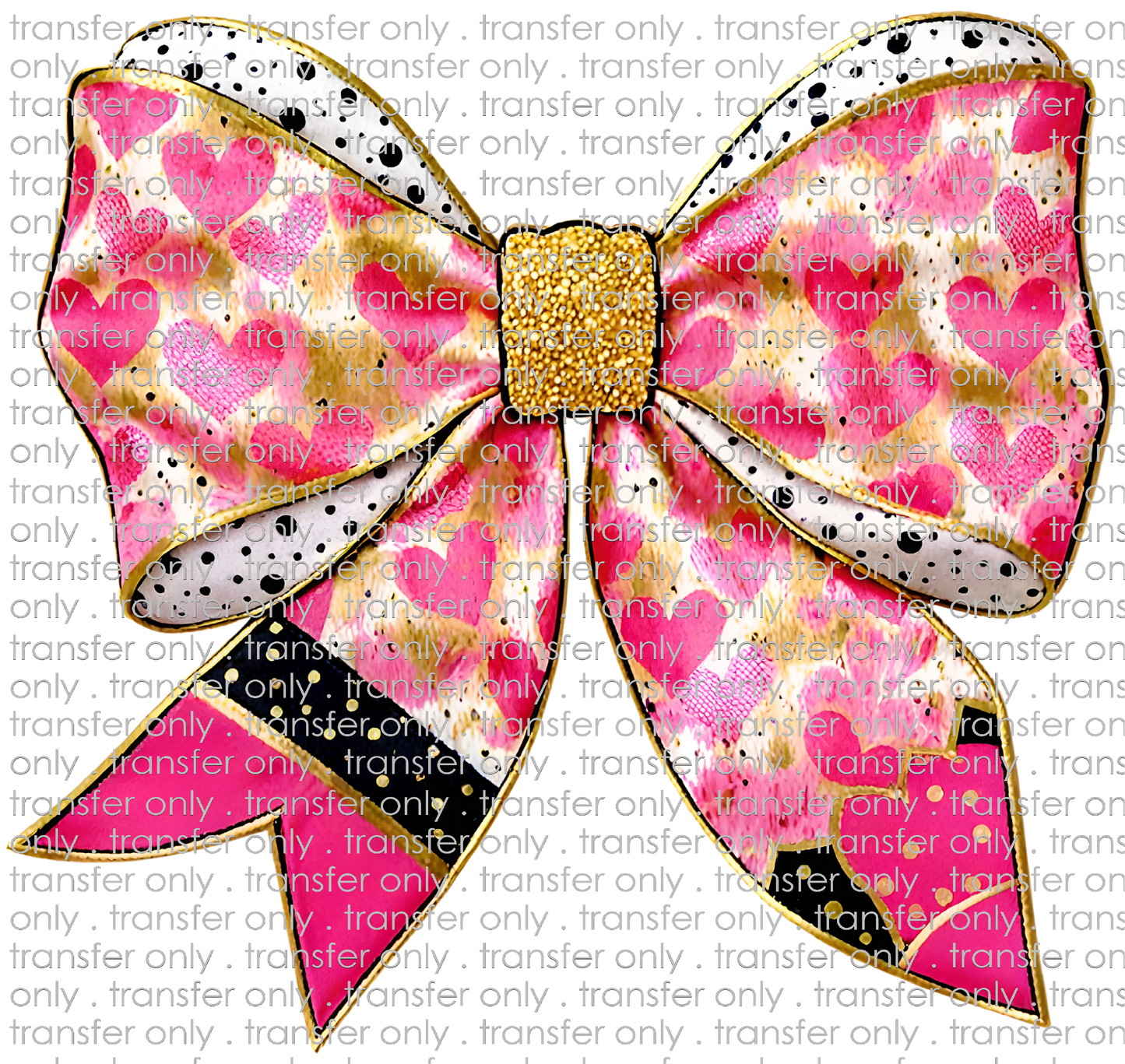 VAL 437 Heart Bows and Hot Pink