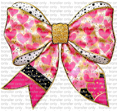 VAL 437 Heart Bows and Hot Pink