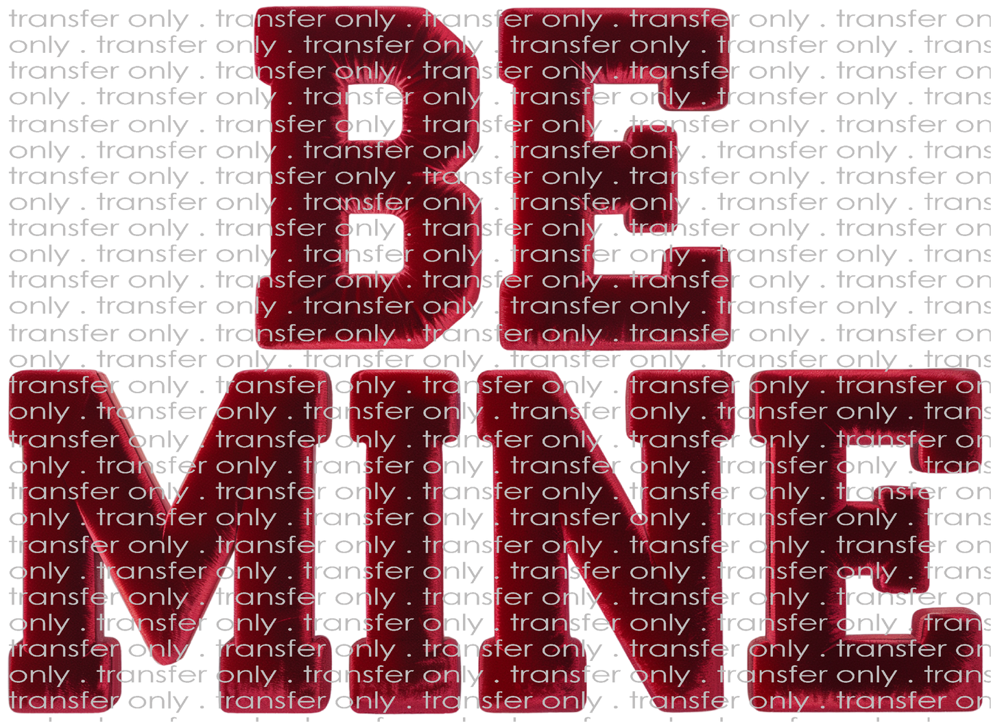 VAL 448 Be Mine Faux Velvet