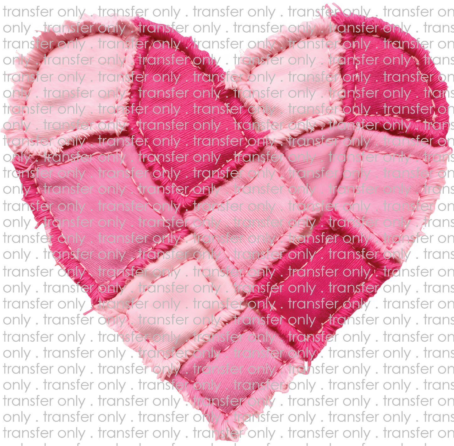 VAL 453 Pink Patchwork Heart