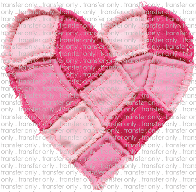 VAL 453 Pink Patchwork Heart