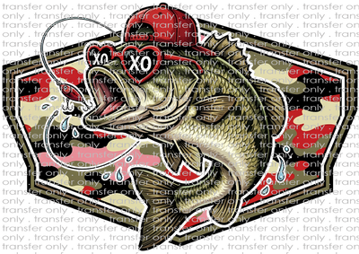 VAL 462 Bass with Hat and HEart Glasses