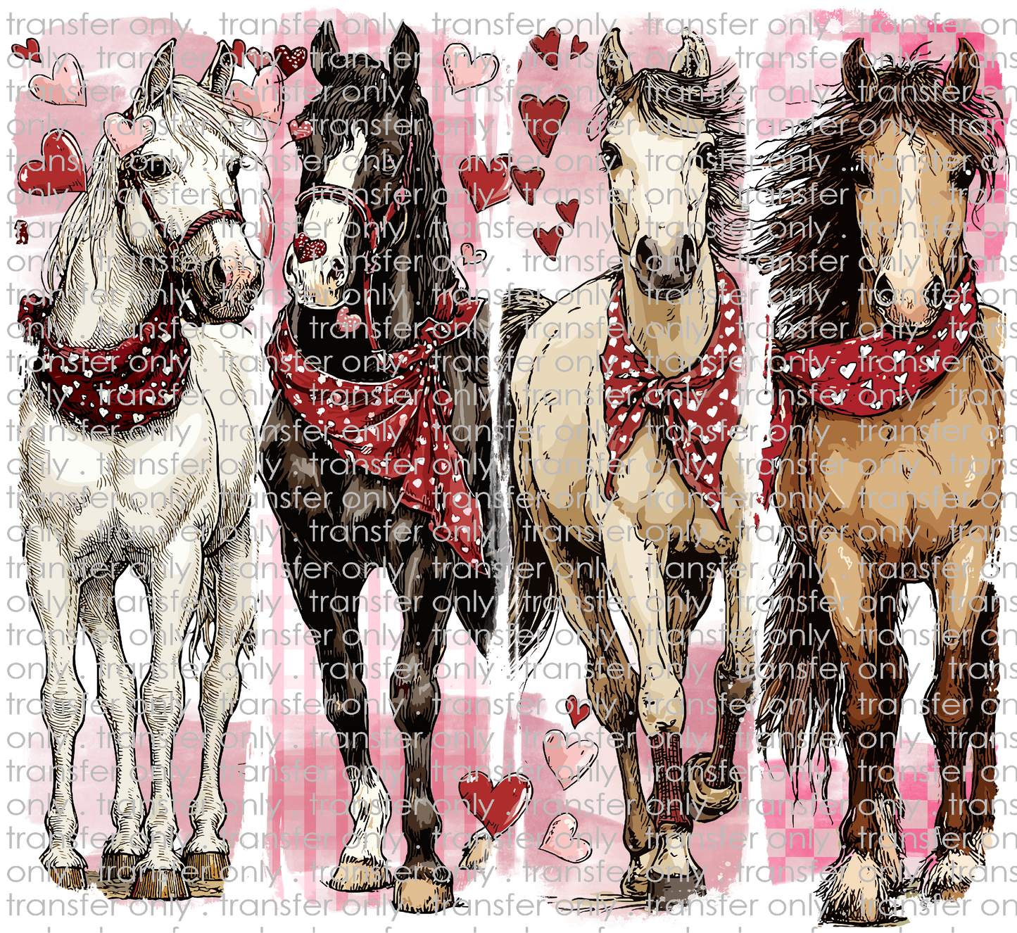 VAL 465 Valentine Horses