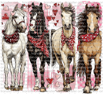 VAL 465 Valentine Horses