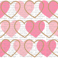 VAL UV 121 Valentine Hearts Pink and Gold UV DTF 16oz Wrap