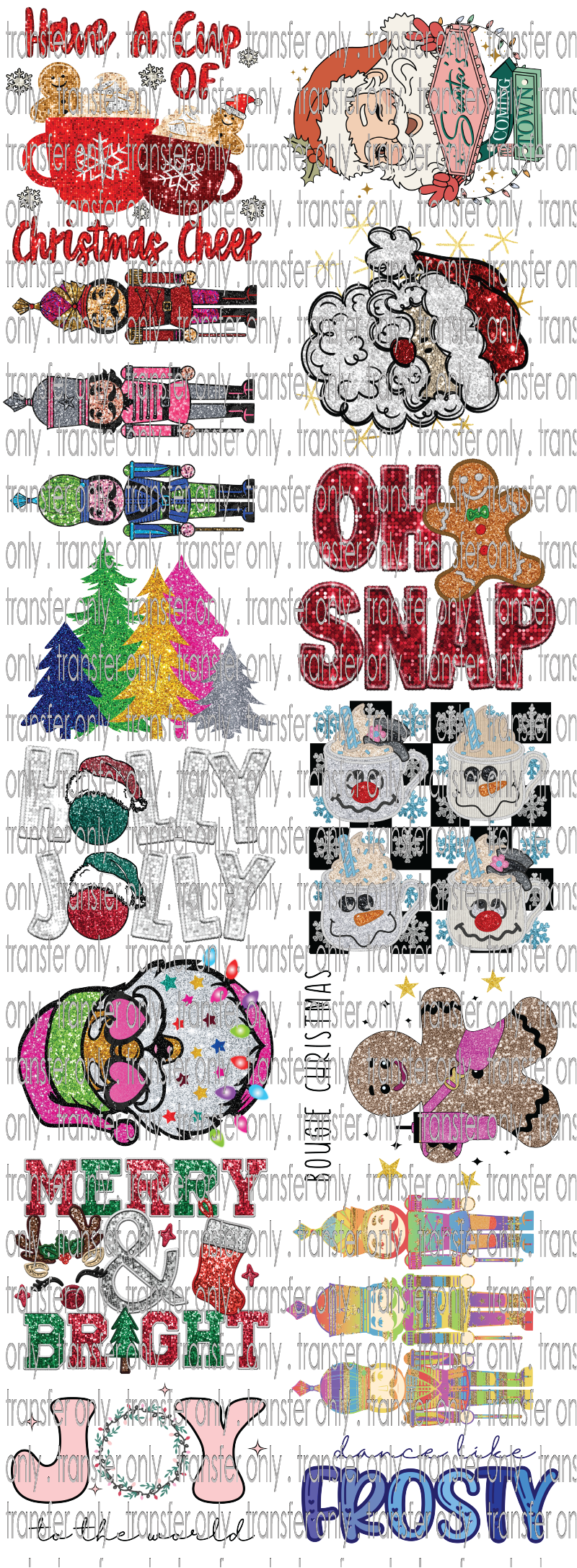 Christmas Sparkle - Pre-Made Gang Sheet