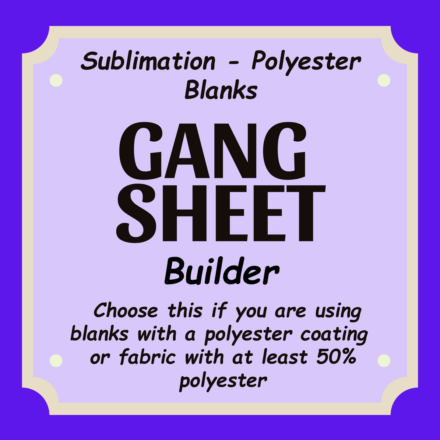 Sublimation - Gang Sheet Builder