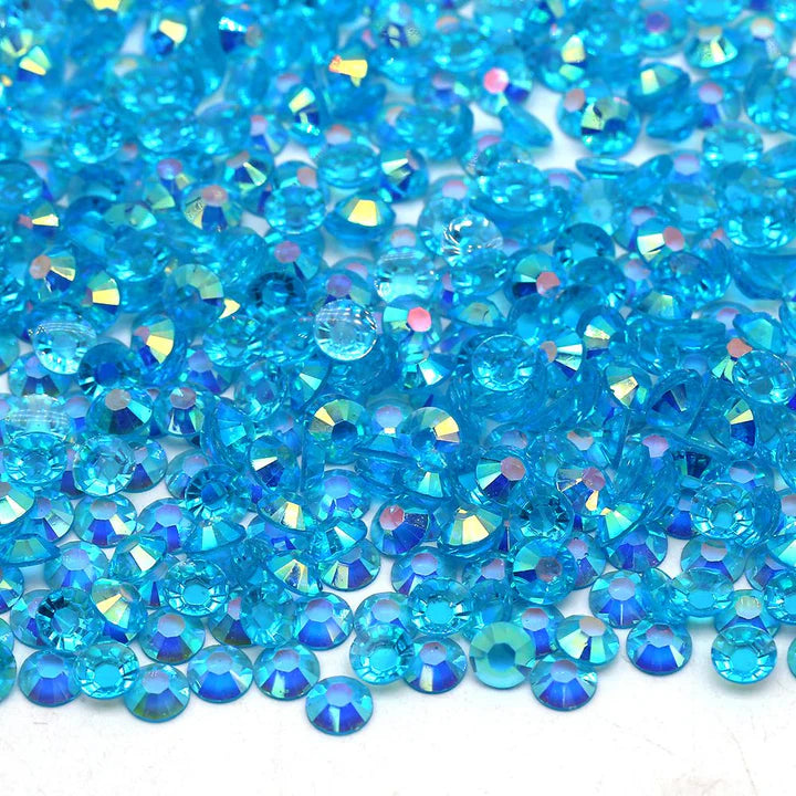 Blue Zircon AB - Jelly Rhinestones - SS16