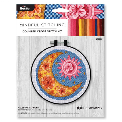 Bucilla ® Counted Cross Stitch Kit - Celestial Harmony 6"
