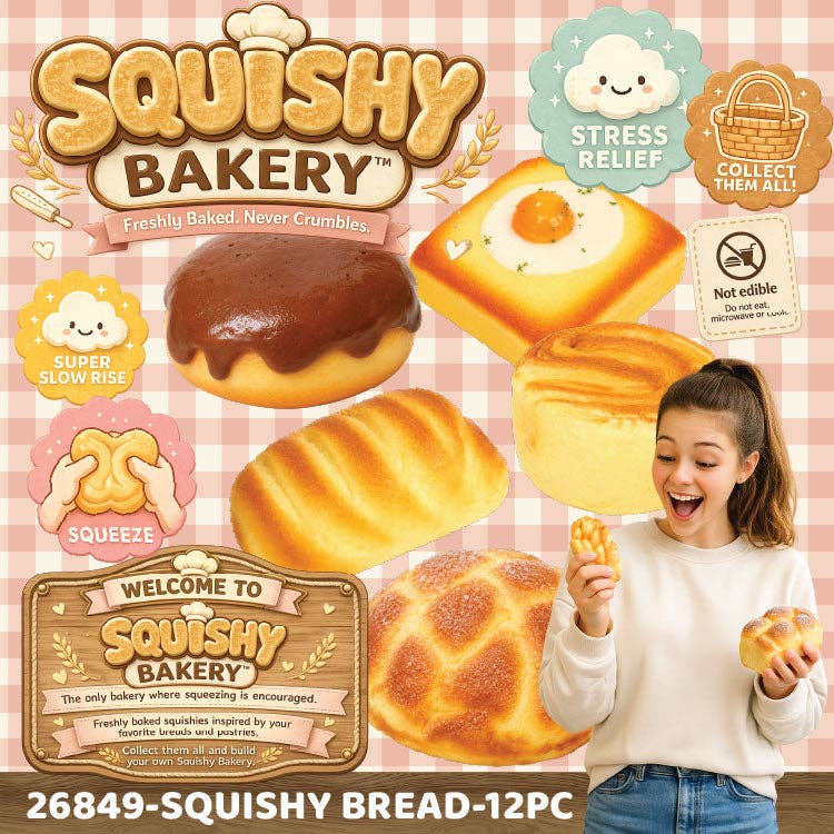 Bakery Slow Rise Squishy Bread Variety