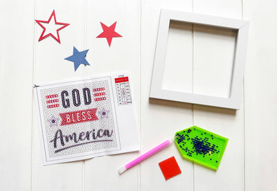 God Bless America Diamond Art Kit