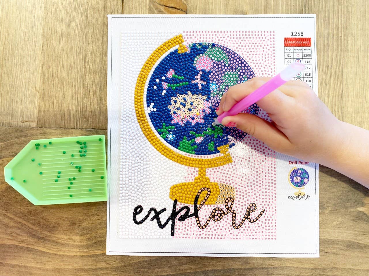 Explore Globe Diamond Art Kit