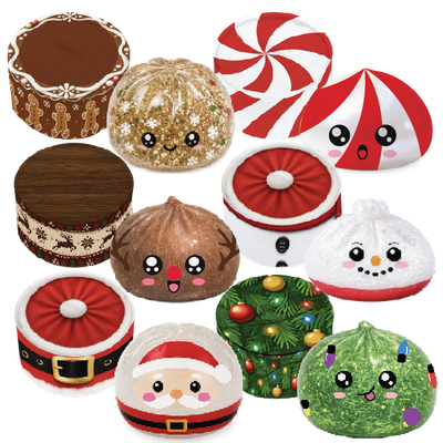 Fun Doh Christmas Dumpling Squishy Toy