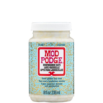 Mod Podge ® Dishwasher Safe Glitter - Gold, 8 oz