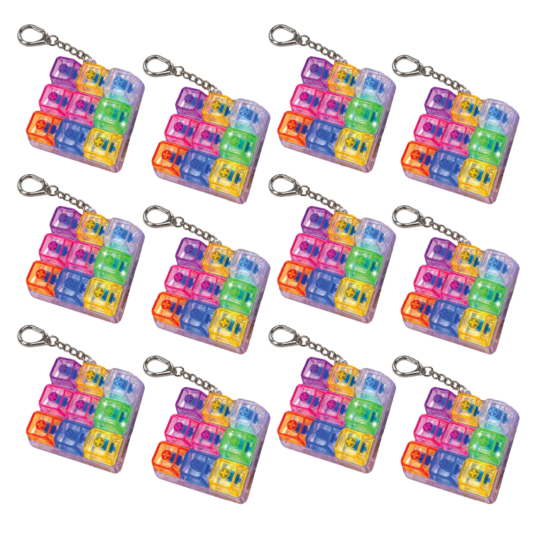 Light-Up Fidget LED Keypad Keychain