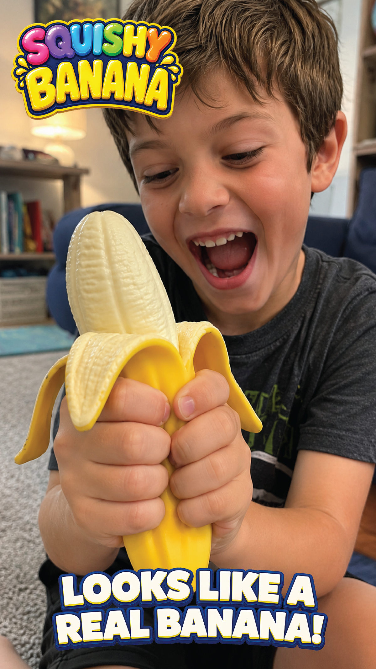 Fun Doh Squishy Banana - Viral Fidget & Stress Relief Toy