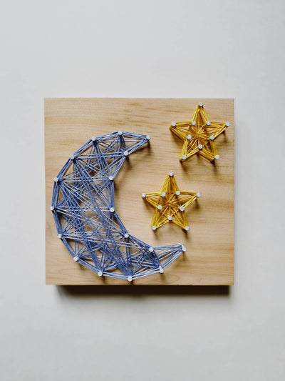 Moon & Stars DIY String Art Kit