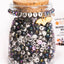 BATTY Silver Letter Bead DIY Bracelet Jar with Glow in the Dark Bat Charm