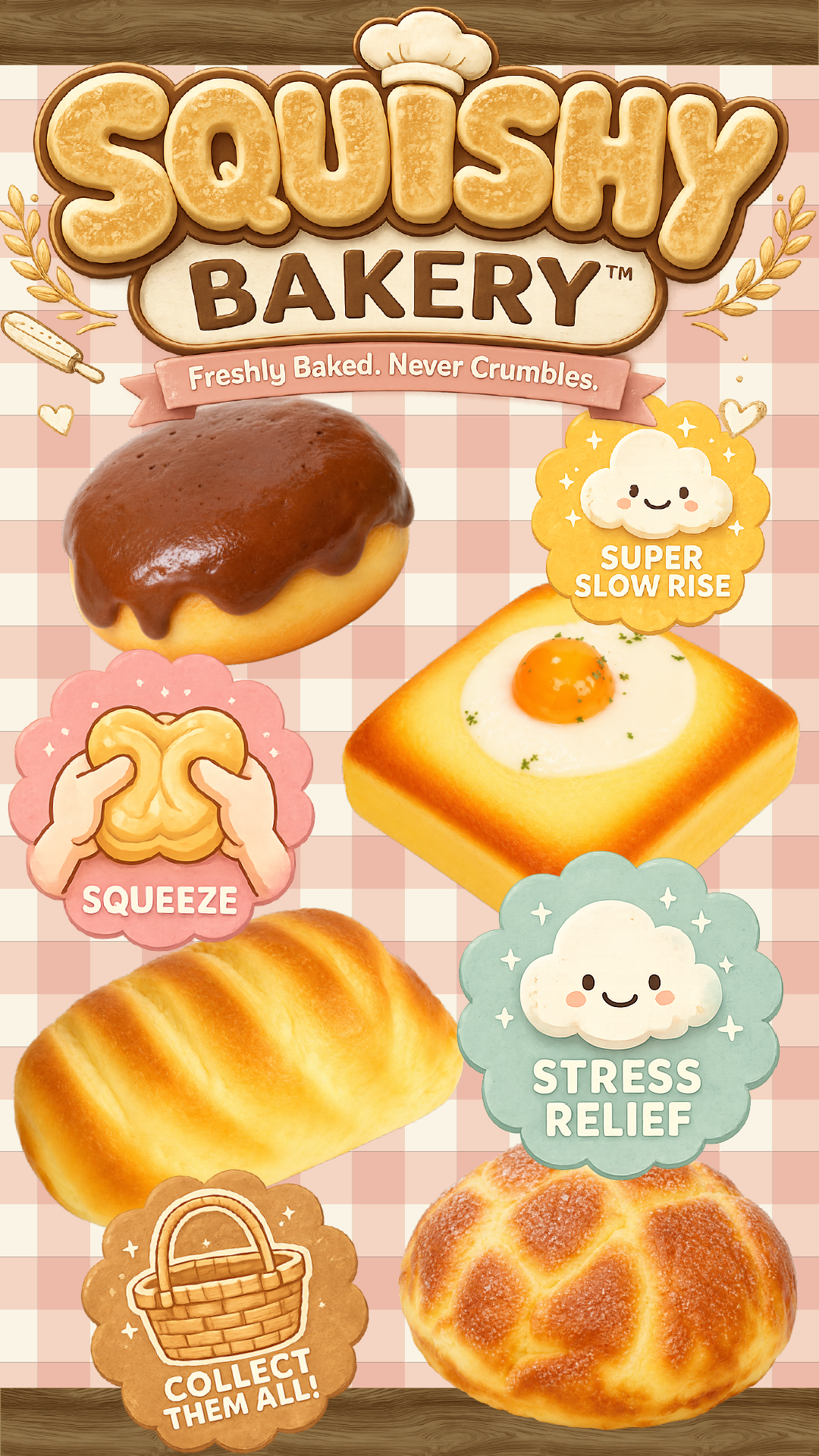 Bakery Slow Rise Squishy Bread Variety