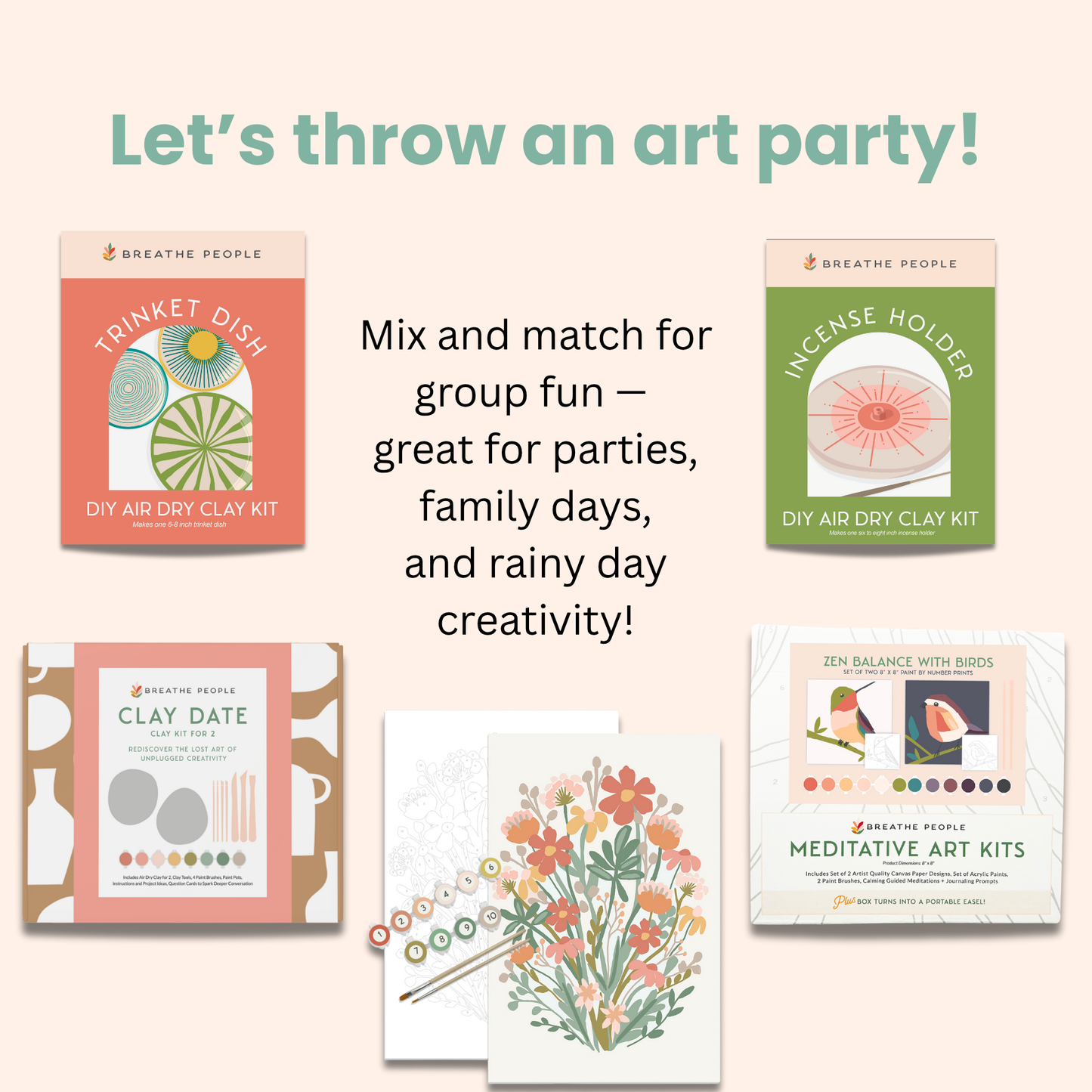 Kids DIY Clay Kit — Make and Paint Your Own Pinch Pot