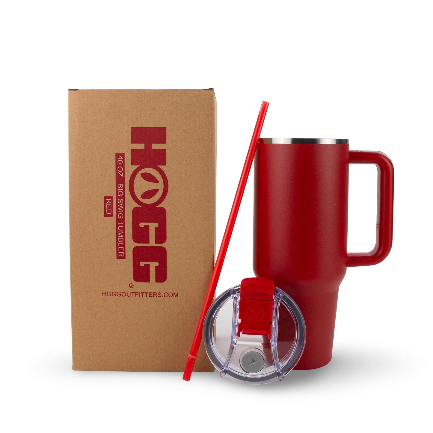 40oz Powder Coated Big Swig Tumbler-HOGG