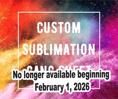 Sublimation Gang Sheet Custom Design (Print Ready)