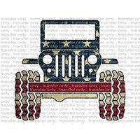 ADV 19 American Flag Jeep
