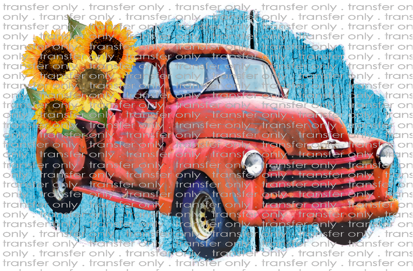 ADV 43 Vintage Truck with Sunflowers