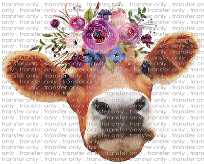 ANM 1 Brown Cow with Flowers