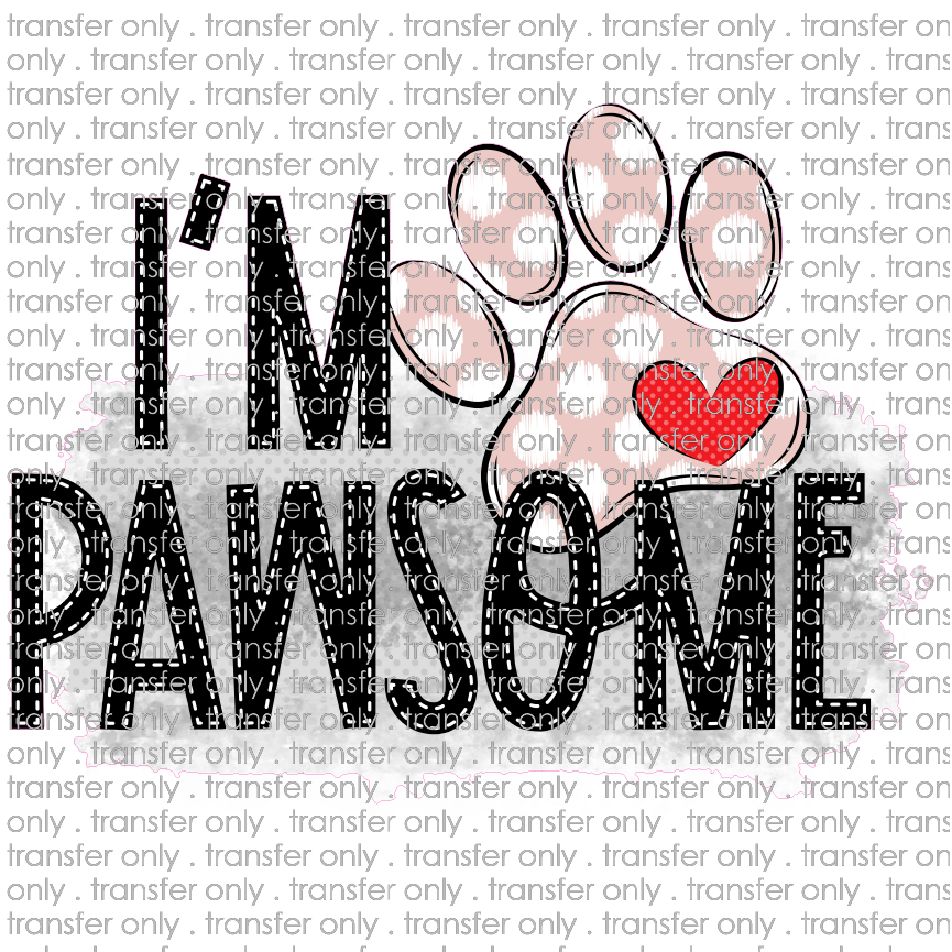 ANM 42 Pink dot paw Im pawsome