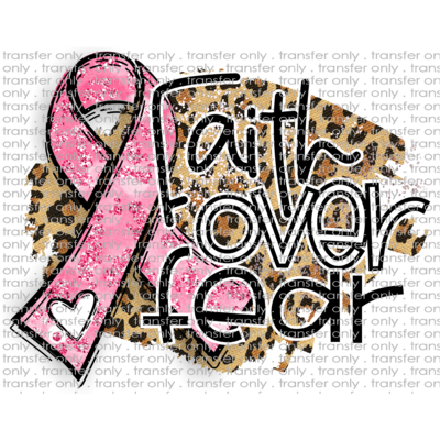 AWR 13 Faith Over Fear Pink Ribbon Leopard