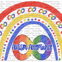 AWR 143 Autism Acceptance Boho Rainbow