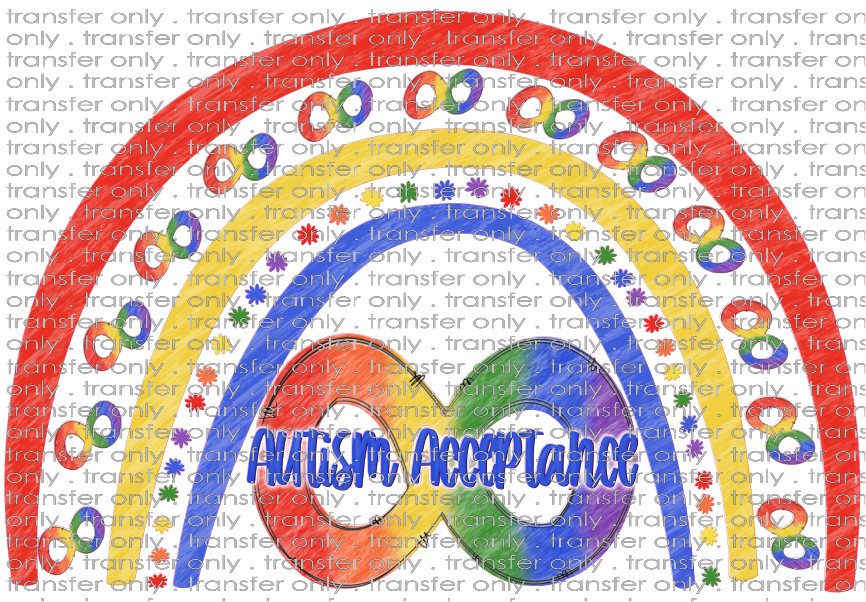 AWR 143 Autism Acceptance Boho Rainbow