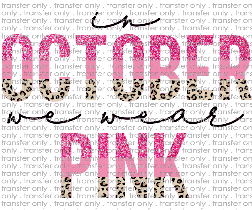 AWR 151 October Pink Leopard Glitter