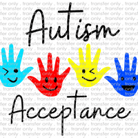 AWR 153 Autism Awareness Colorful Hands