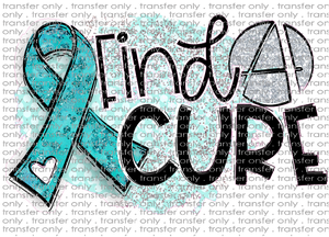 AWR 36 Teal Ribbon Find a Cure