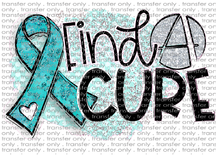 AWR 36 Teal Ribbon Find a Cure