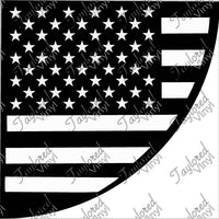 American Flag Acrylic Bleach Sleeve Stencil