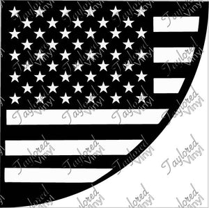 American Flag Acrylic Bleach Sleeve Stencil