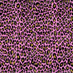 P-ANM-08 Leopard Bright Pink and Gold