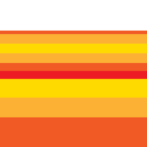 P-SPT-59 Stripe Wide White, Orange and Yellow