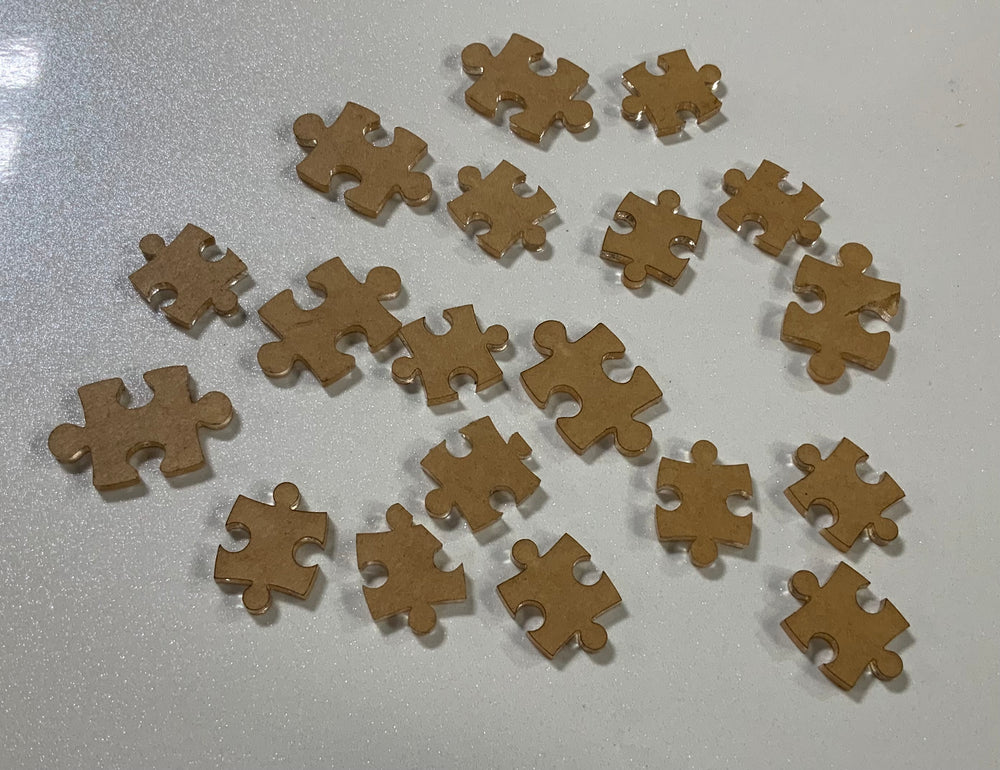 Autism Puzzle Pieces Reverse Bleaching Stencil