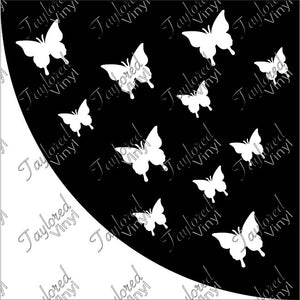Butterfly Acrylic Bleach Sleeve Stencil