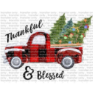 CHR 11 Thankful and Blessed Plaid Truck