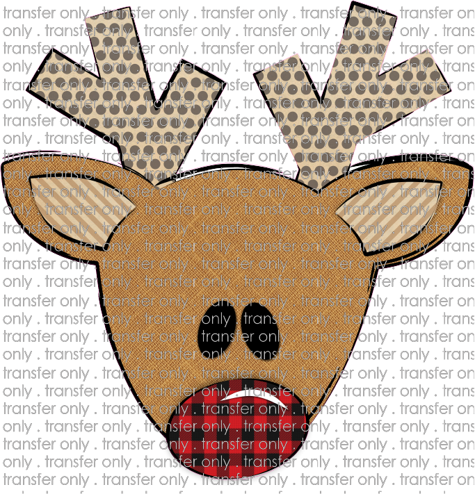 CHR 240 Reindeer Dot Antlers Buffalo Nose