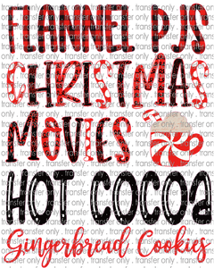 CHR 311 Flannel PJ's Christmas Movies